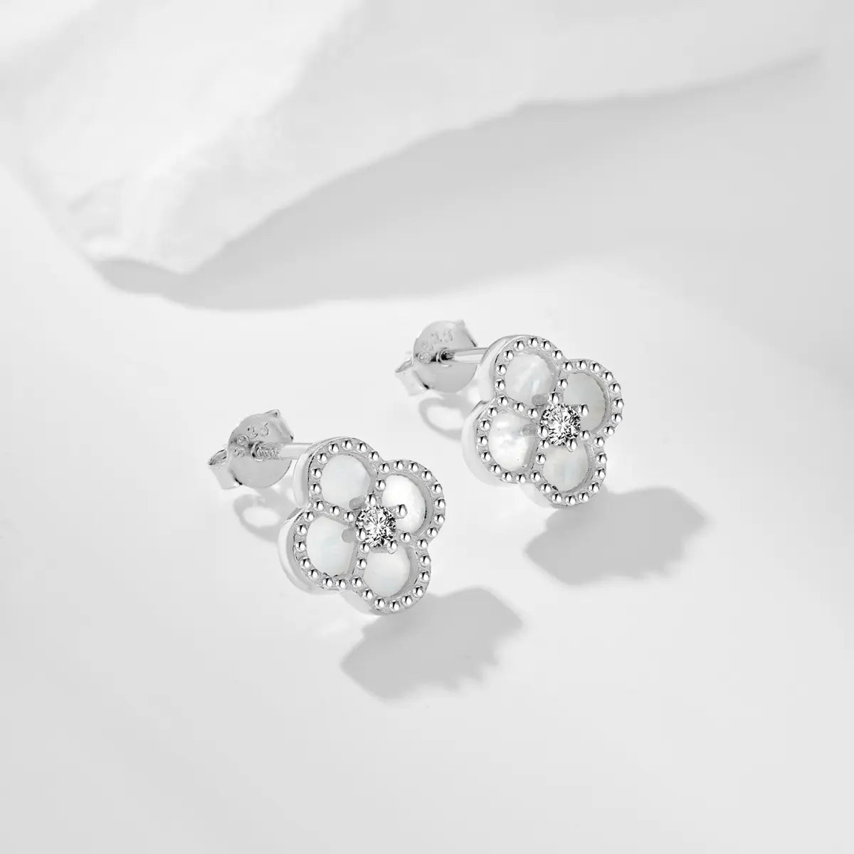 Spring Clover Earrings – 925 Silver 5A Zircon Statement Jewelry