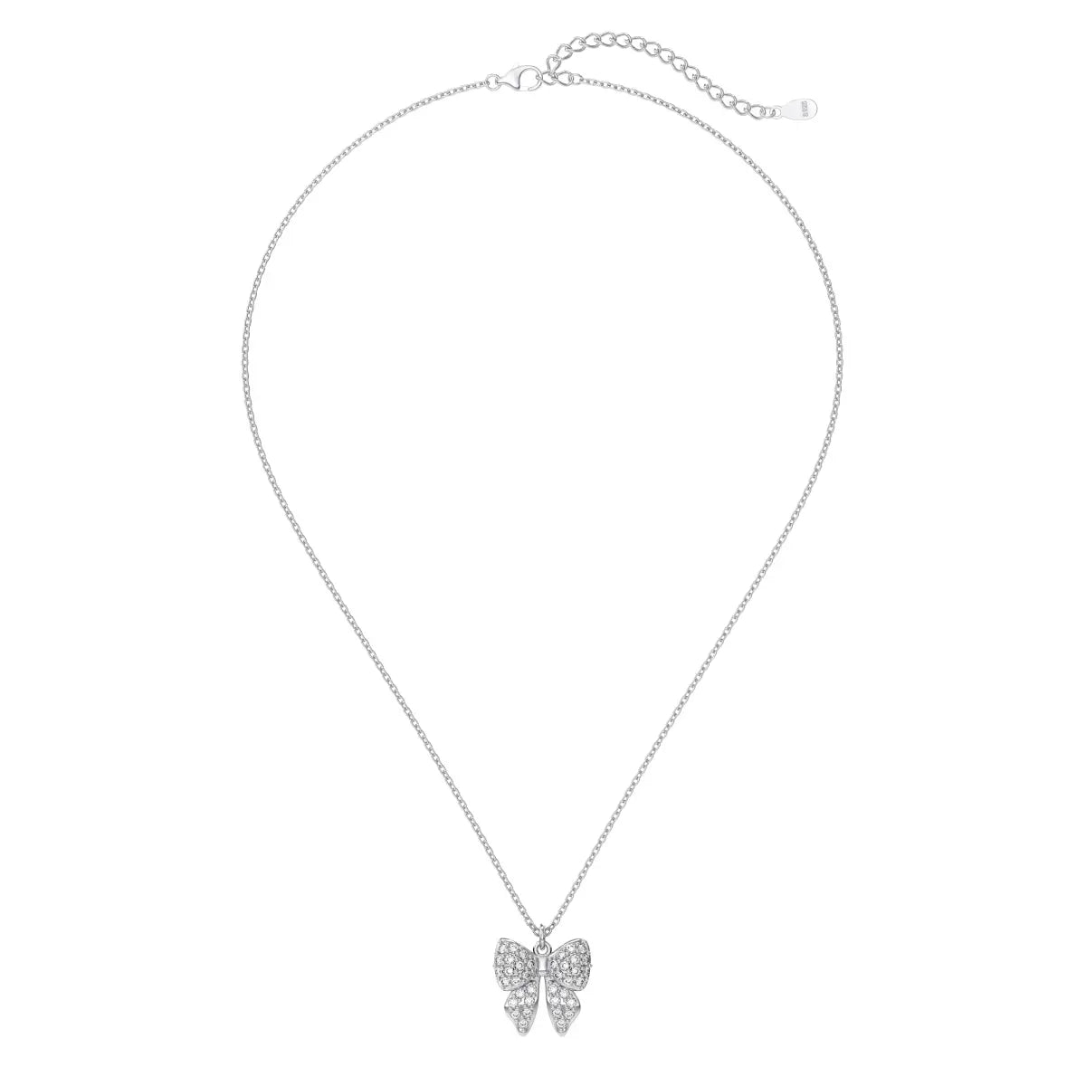 Elegant Butterfly Pendant Necklace – 925 Silver Link Chain For Gifts