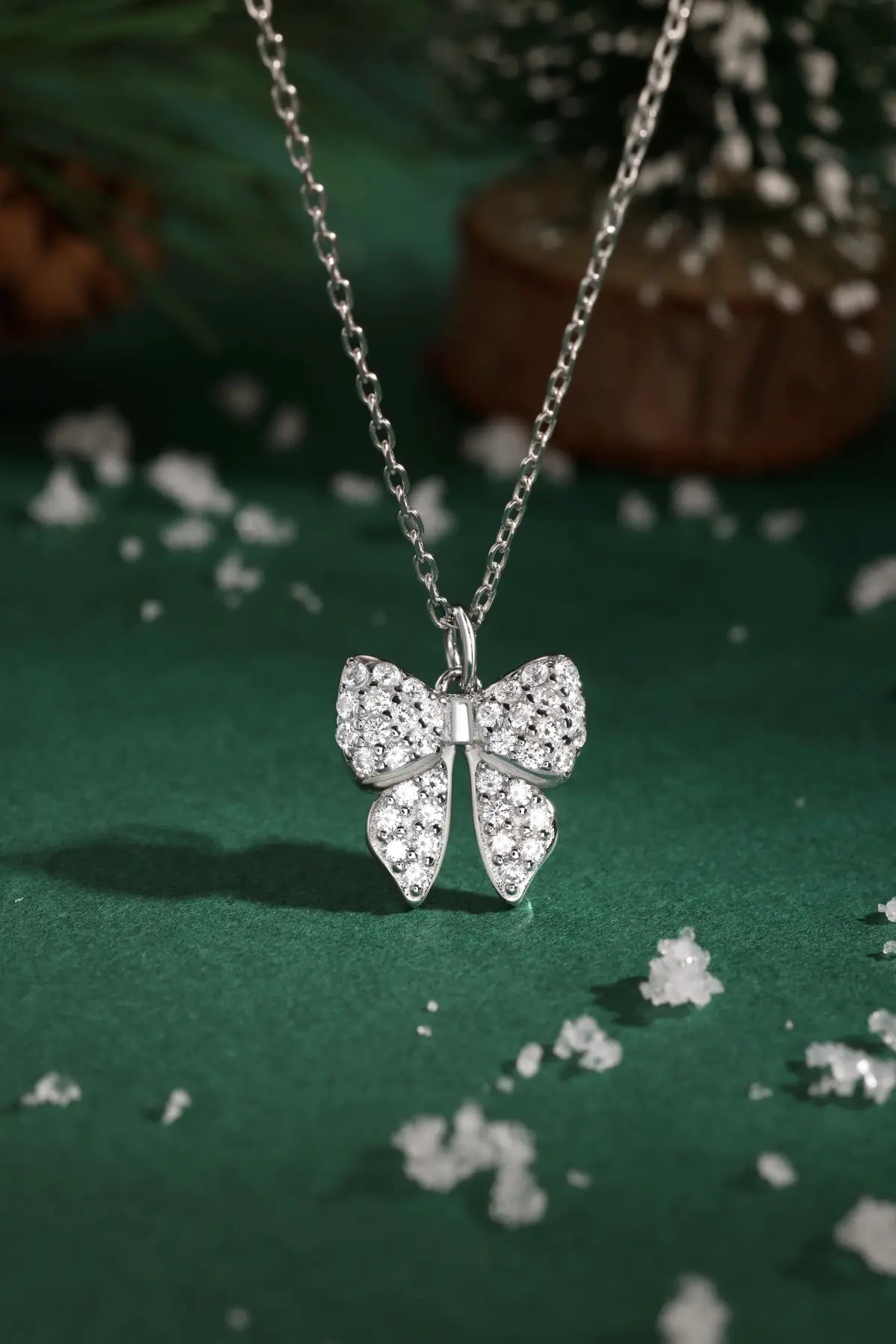 Elegant Butterfly Pendant Necklace – 925 Silver Link Chain For Gifts