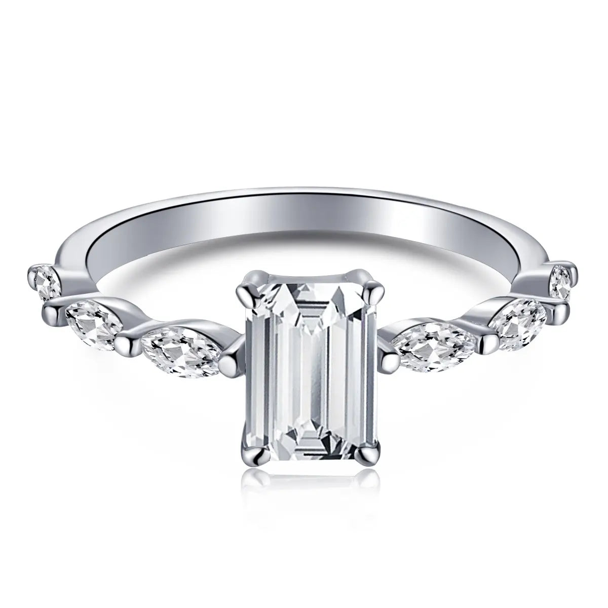 Twist Vine Engagement Ring – S925 Silver with 1 Carat CZ