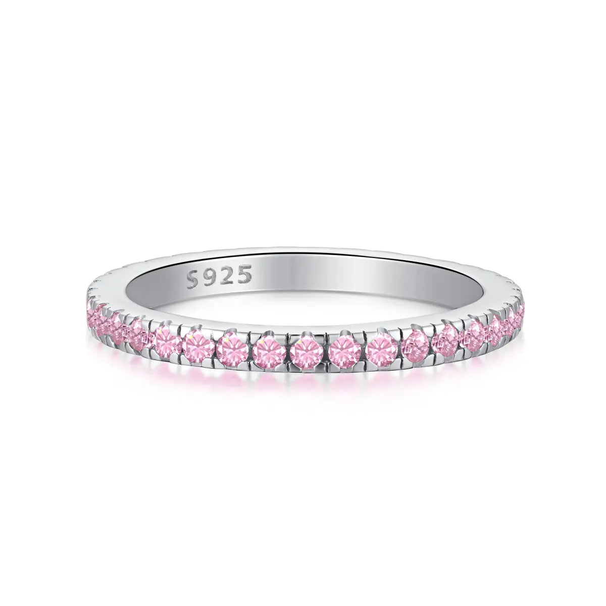 Zodiac Birthstone Ring Band – Sterling Silver 925 Birthday Gift