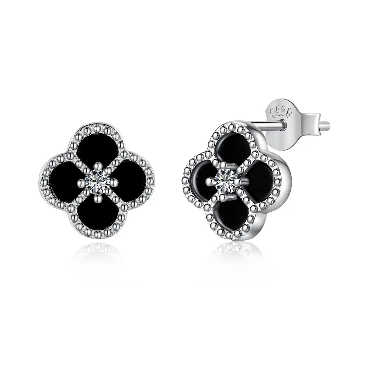 Spring Clover Earrings – 925 Silver 5A Zircon Statement Jewelry