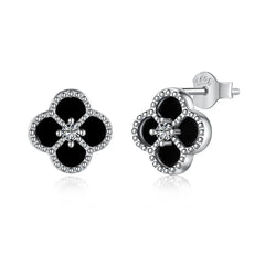 Spring Clover Earrings – 925 Silver 5A Zircon Statement Jewelry